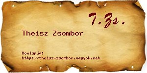 Theisz Zsombor névjegykártya